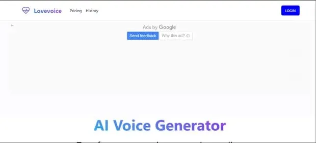 Lovevoice AI Voice Generator