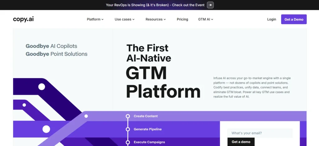copy ai | ai in b2b marketing tools