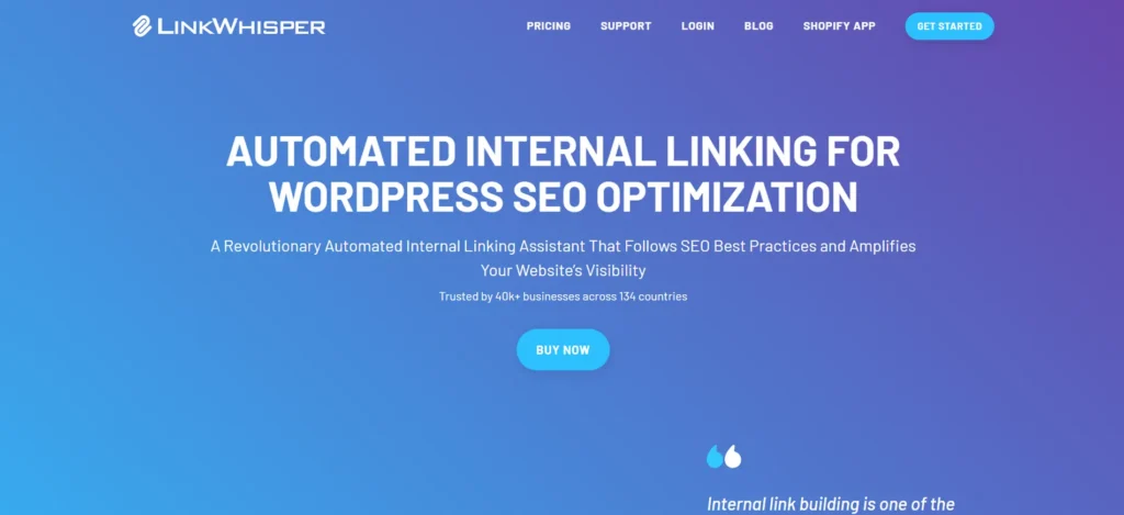 Link Whisper (Contextual internal linking)