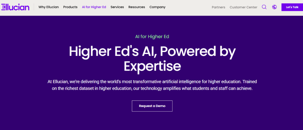 Ellucian AI in education - Enrollment & Resource Forecasting