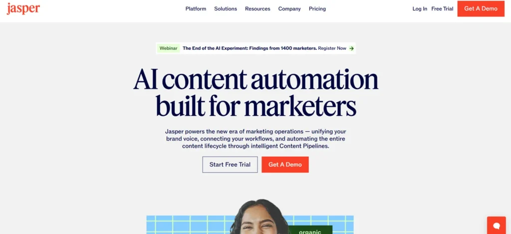 Jasper AI | ai in b2b marketing tools | ai in digital marketing tools