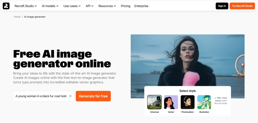 Stable Diffusion  Recraft | AI Tools for Designers