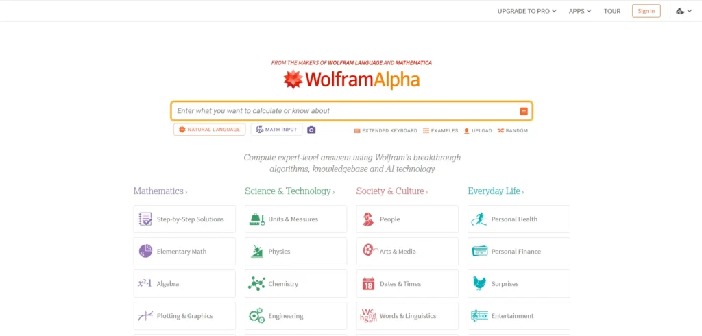 Wolfram Alpha 