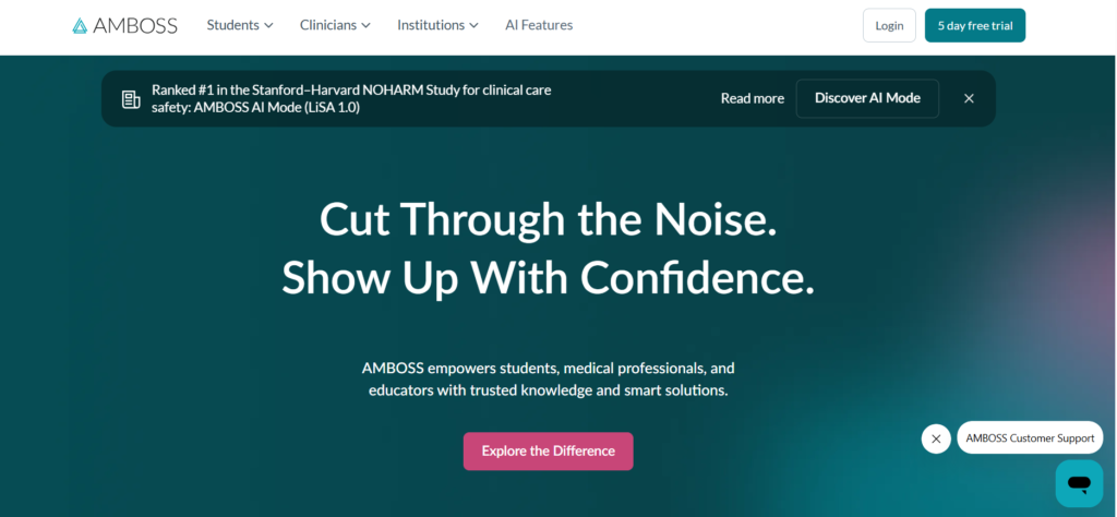 AMBOSS: medical knowledge platform for doctors and students