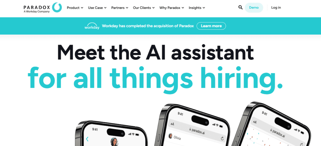 Conversational hiring software that gets work done for you